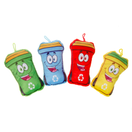 1933 PLUSH, SUPER SOFT, GARBAGE BIN 4ASS °°