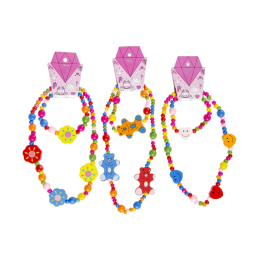 5379 BRACELET AND NECKLACE WOODEN