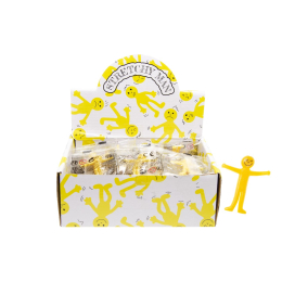 9603 STRETCHY SMILE FACE FIGURE S, YELLOW ONLY