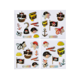 9729 4ASS SHINY STICKERS PIRATE