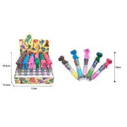 6338 6 COLOR BALLPEN,  DINO