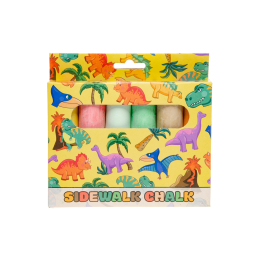 6380 6PCS SIDEWALK CHALK DINOSAUR
