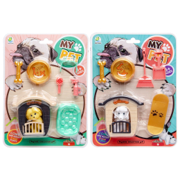 1337 DOG IN CAGE W ACCESSOIRES BC