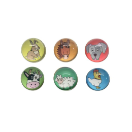 8634 BOUNCING BALL FARM ANIMALS 32MM