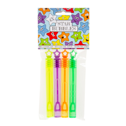 4982 4PCS TUBE BUBBLE, STARS
