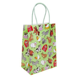 7424 PAPER GIFT BAG, FARM ANIMALS