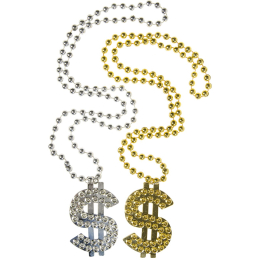 0505 $ NECKLACE GOLD & SILVER