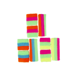 9172 NEON MIX SWEATBAND SET