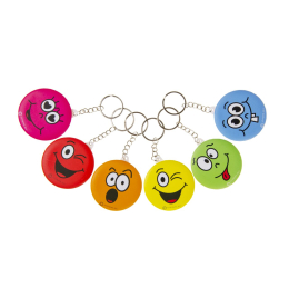 9936 KEYCHAIN EMOTION FACES MIRROR